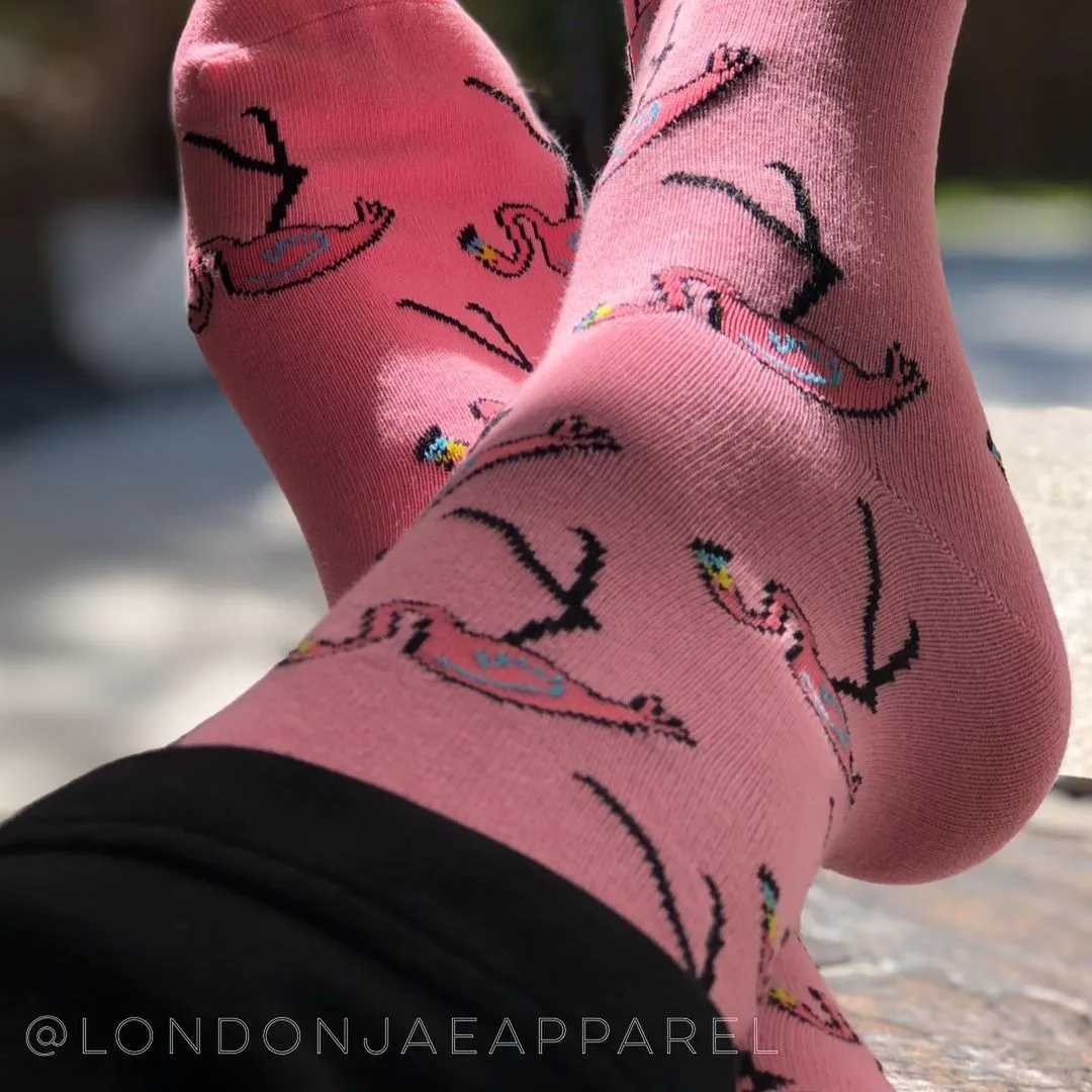 90s Flamingo Socks