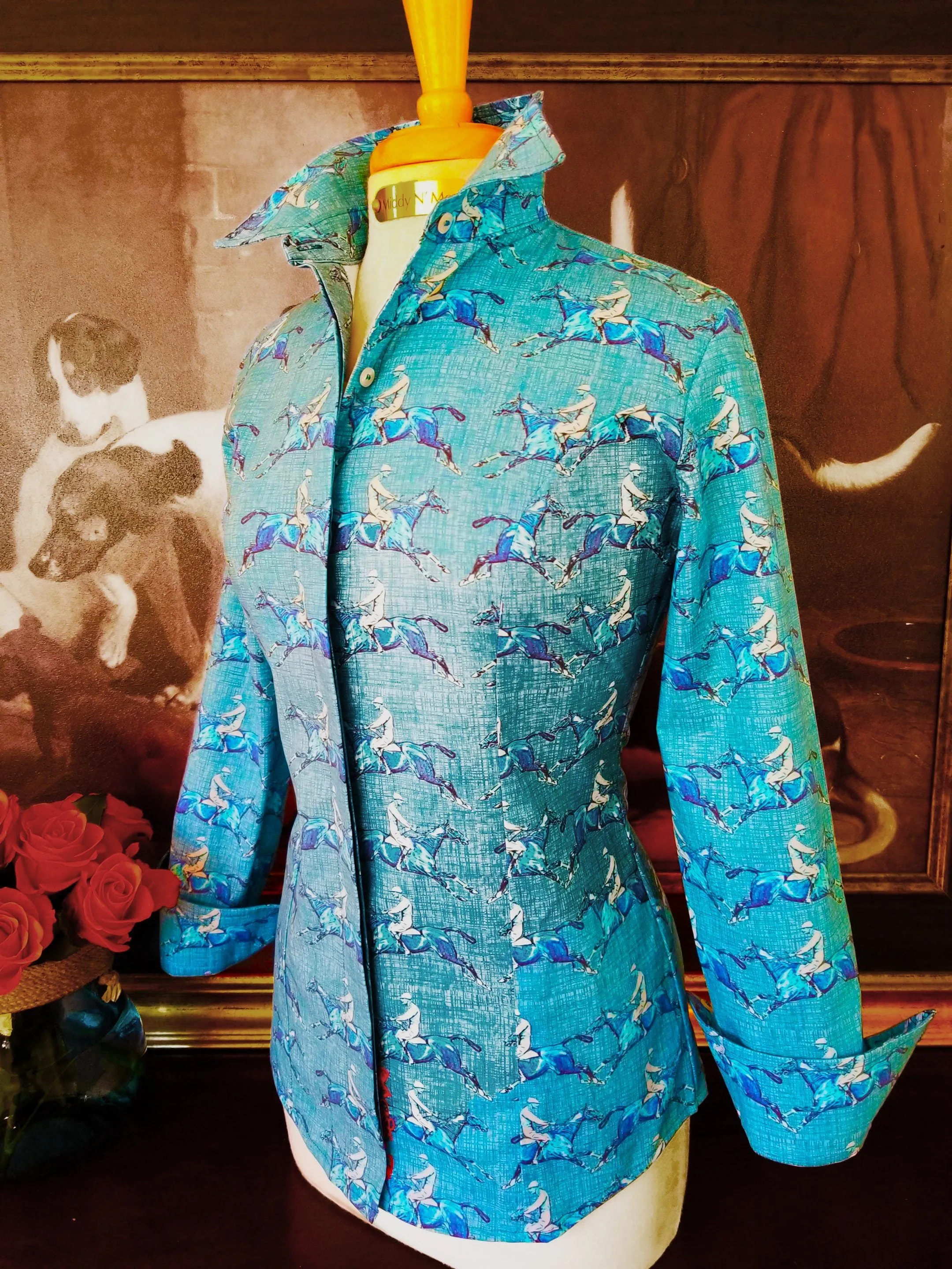 AIKEN SHIRT IN TURQUOISE