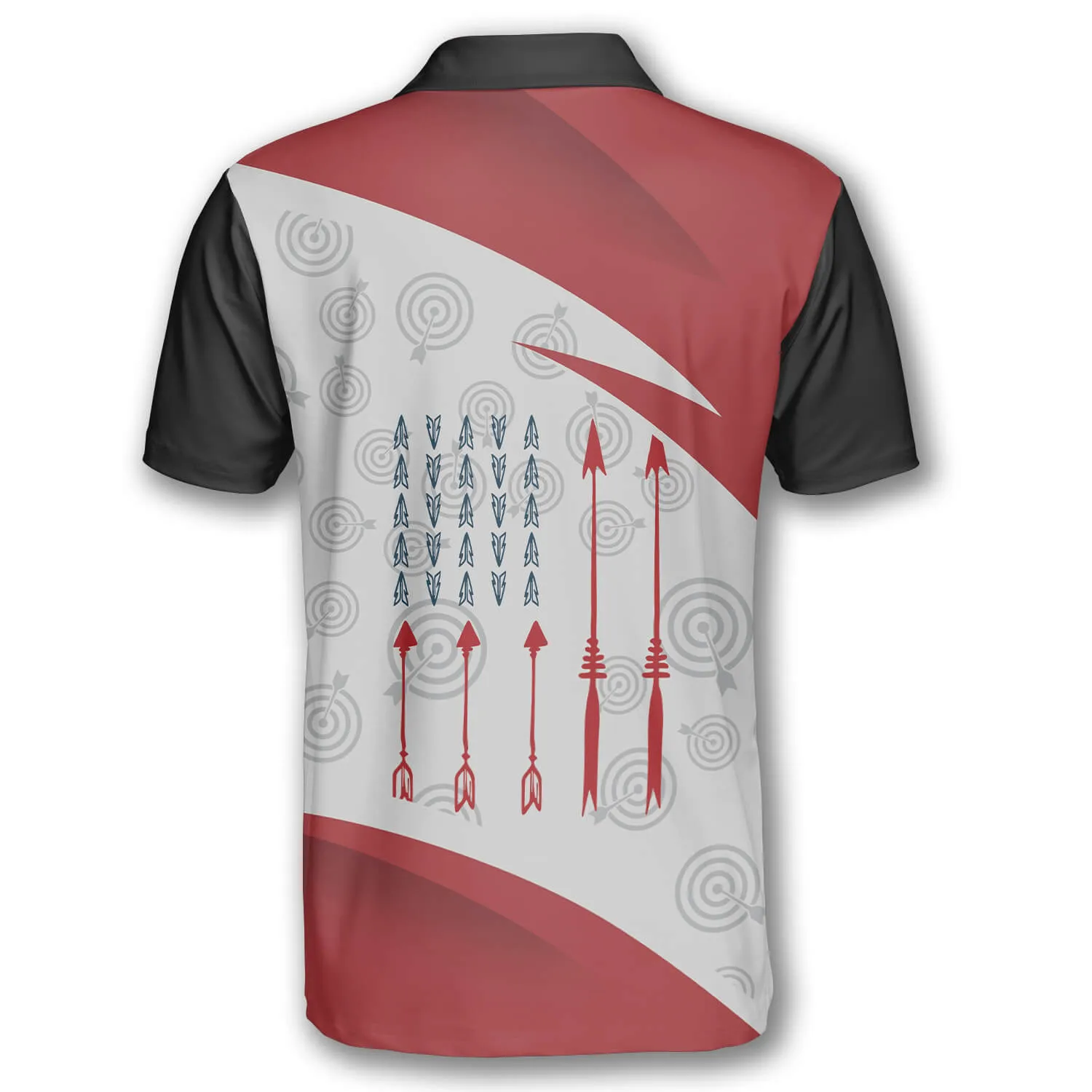 Archery Red Silhouette Custom Archery Shirts for Men, 3D All Over Print Archery Shirt