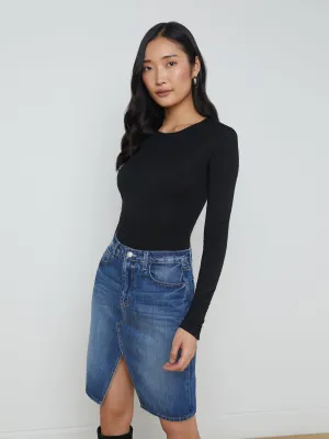 Ayla Cashmere Jersey Tee