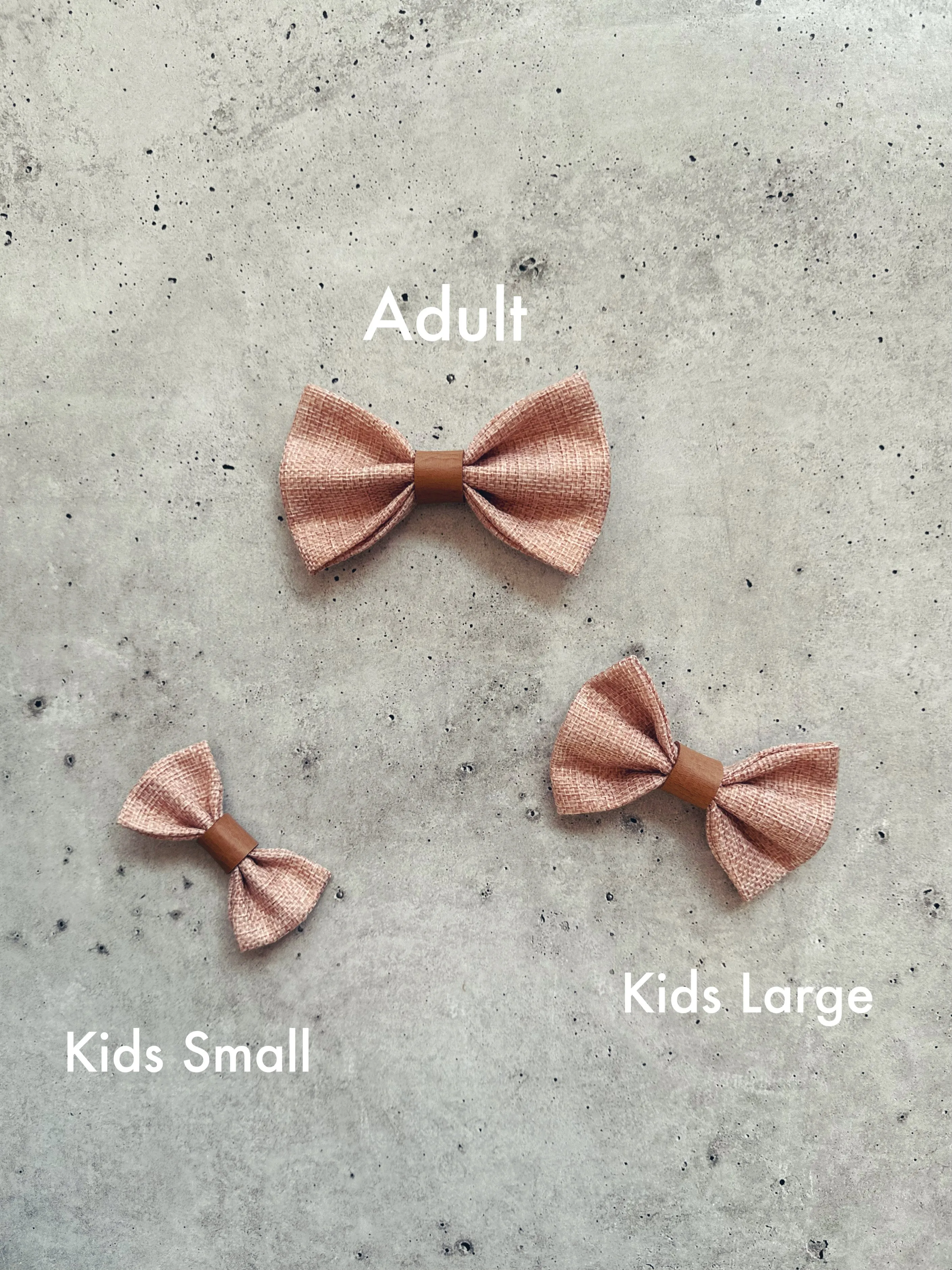 Blush Burlap Bow Tie with Vintage Tan Suspender Set