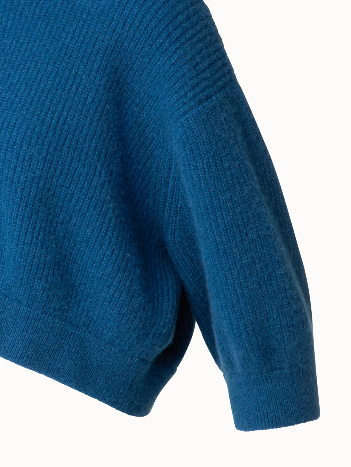 Boxy Cashmere Knit Sweater