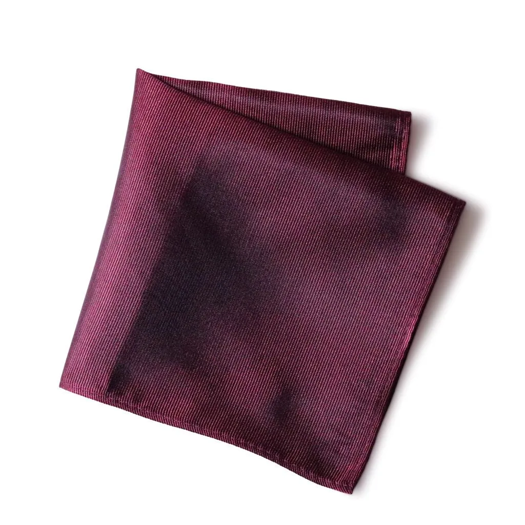 Burgundy Wine Silk Pocket Square