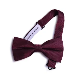 Burgundy Wine Silk Pre-Tied Bow Tie