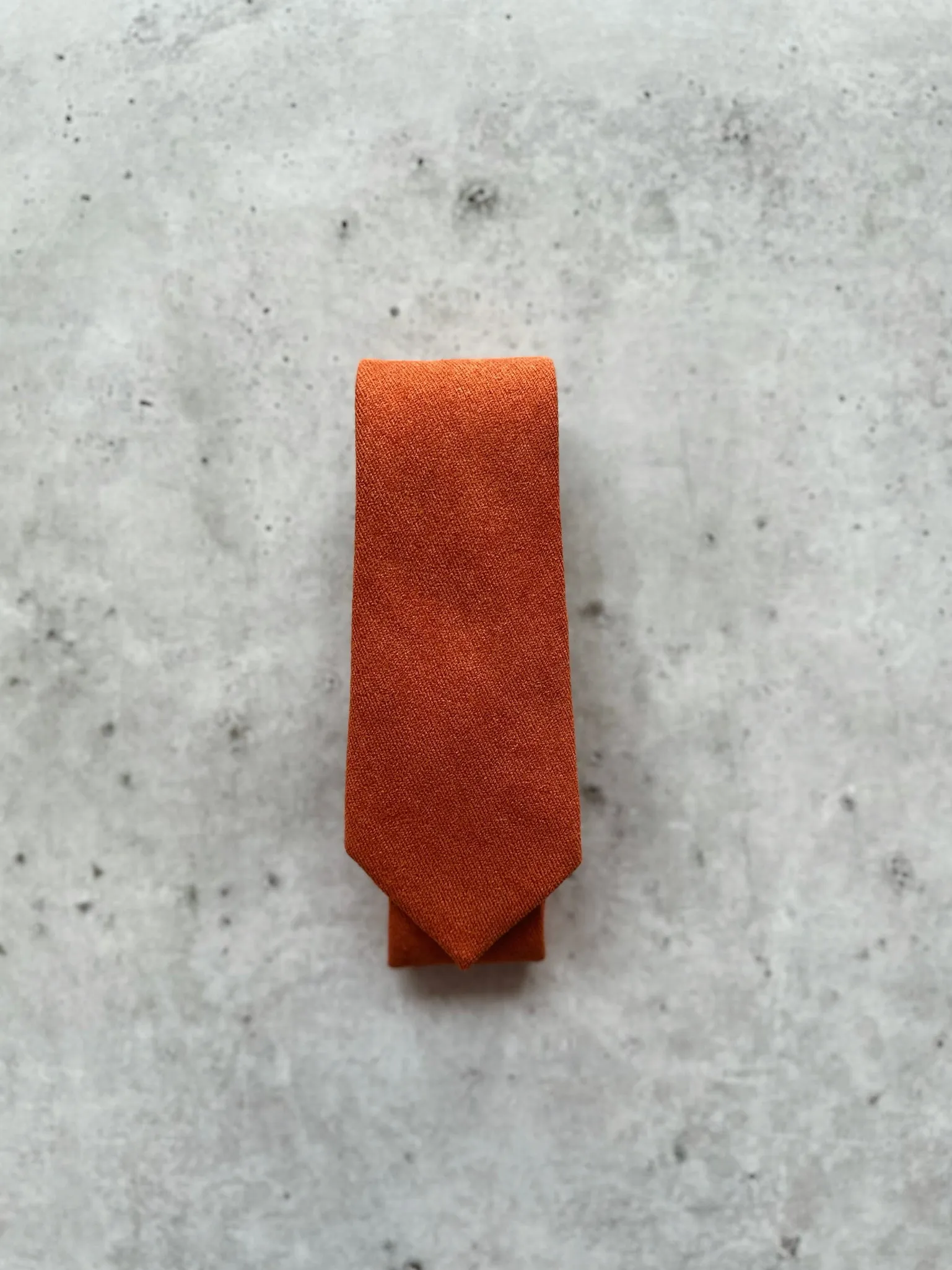 Burnt Orange Cotton Pocket Square