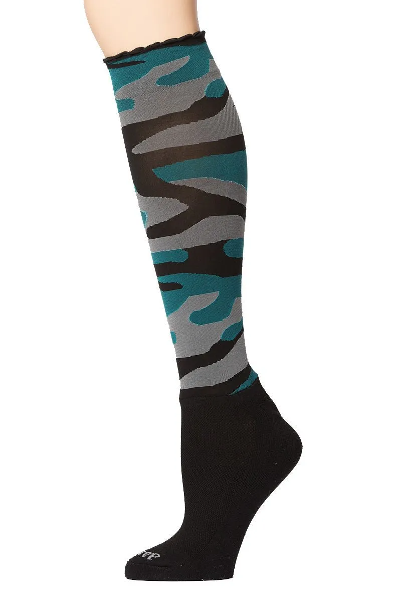 Camo Pattern Knee Hi's - Socks