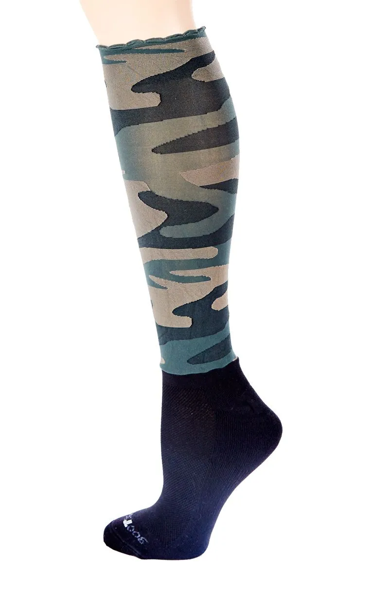 Camo Pattern Knee Hi's - Socks