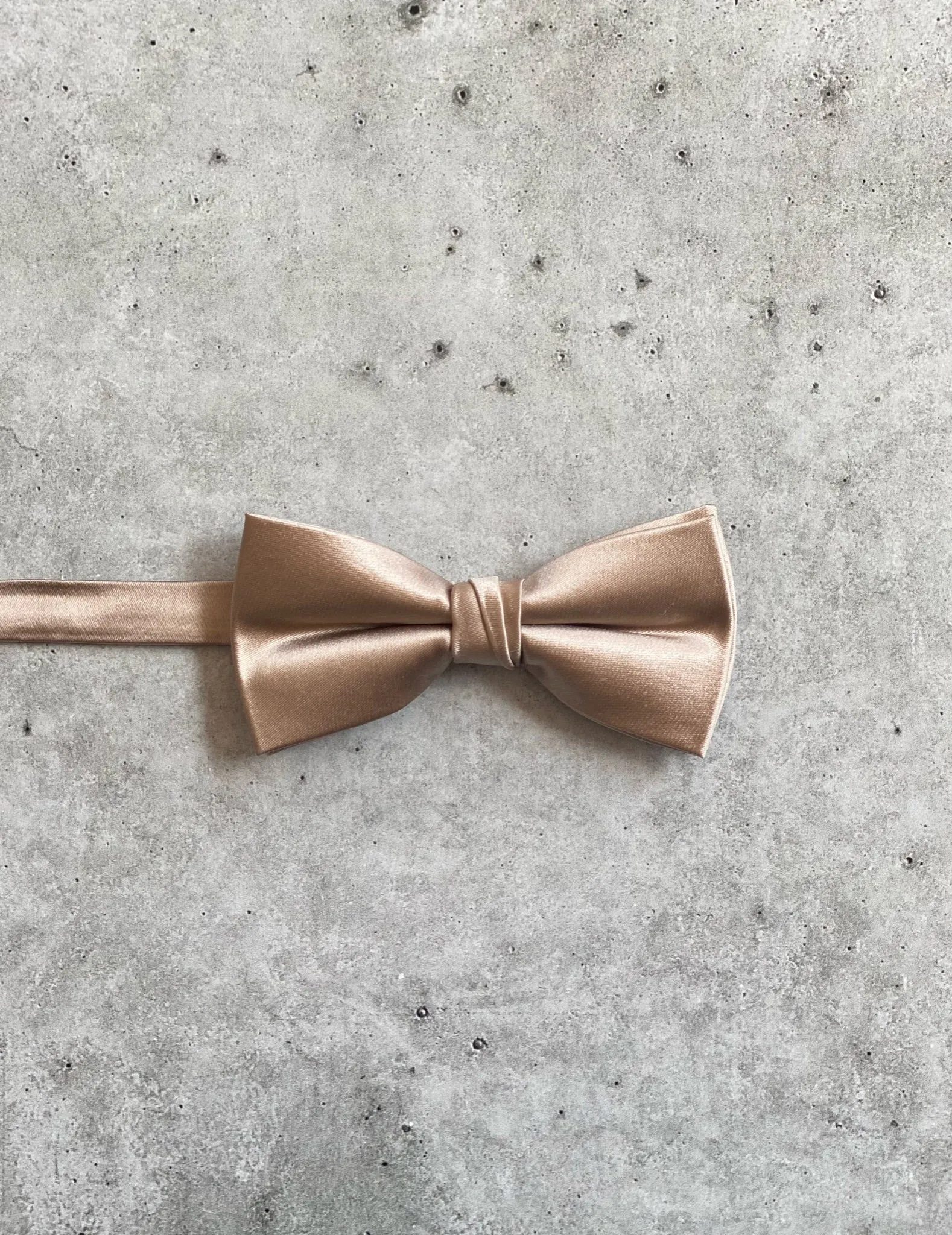 Champagne Silk Pre Tied Bow Tie