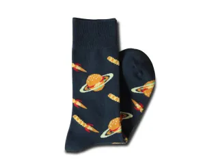 Charcoal Burger Planet Sock