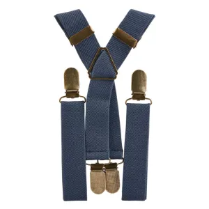 Charcoal Grey Elastic Suspenders