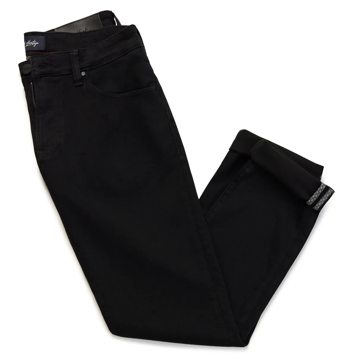 Cool Tapered Leg Jeans in Black Urban