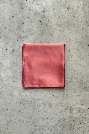 Coral Guava Silk Pocket Square