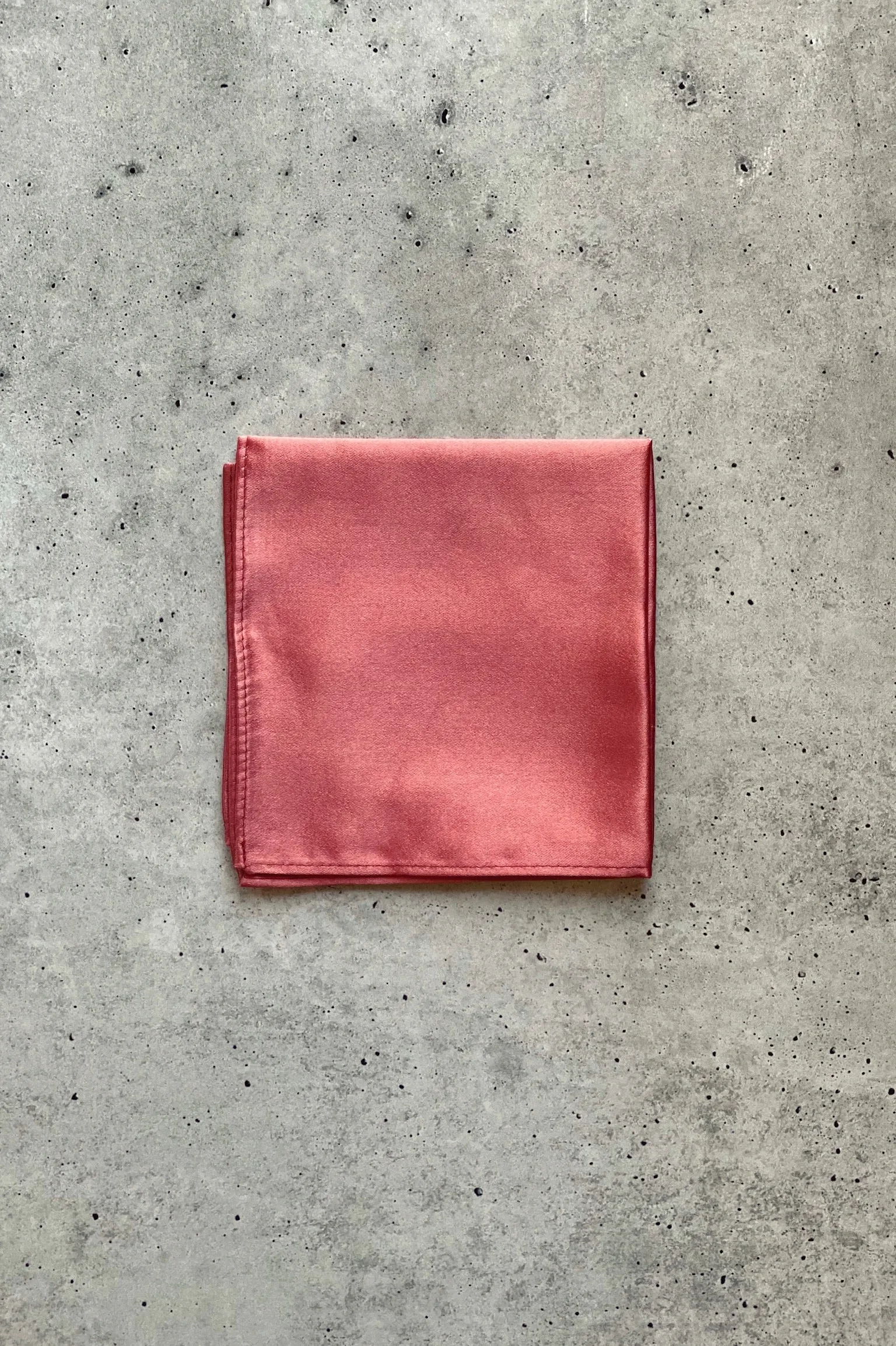 Coral Guava Silk Pocket Square