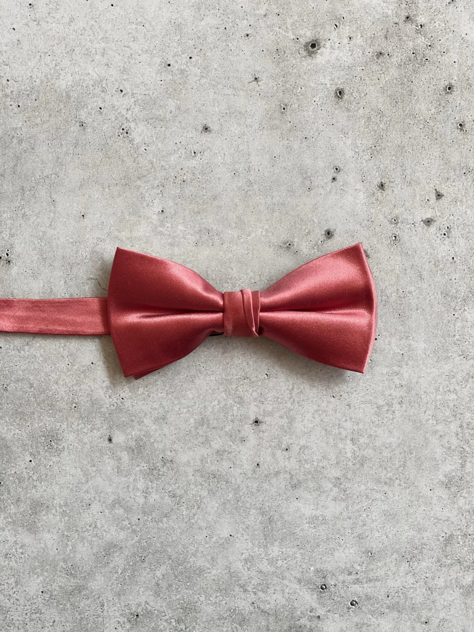 Coral Guava Silk Pre Tied Bow Tie