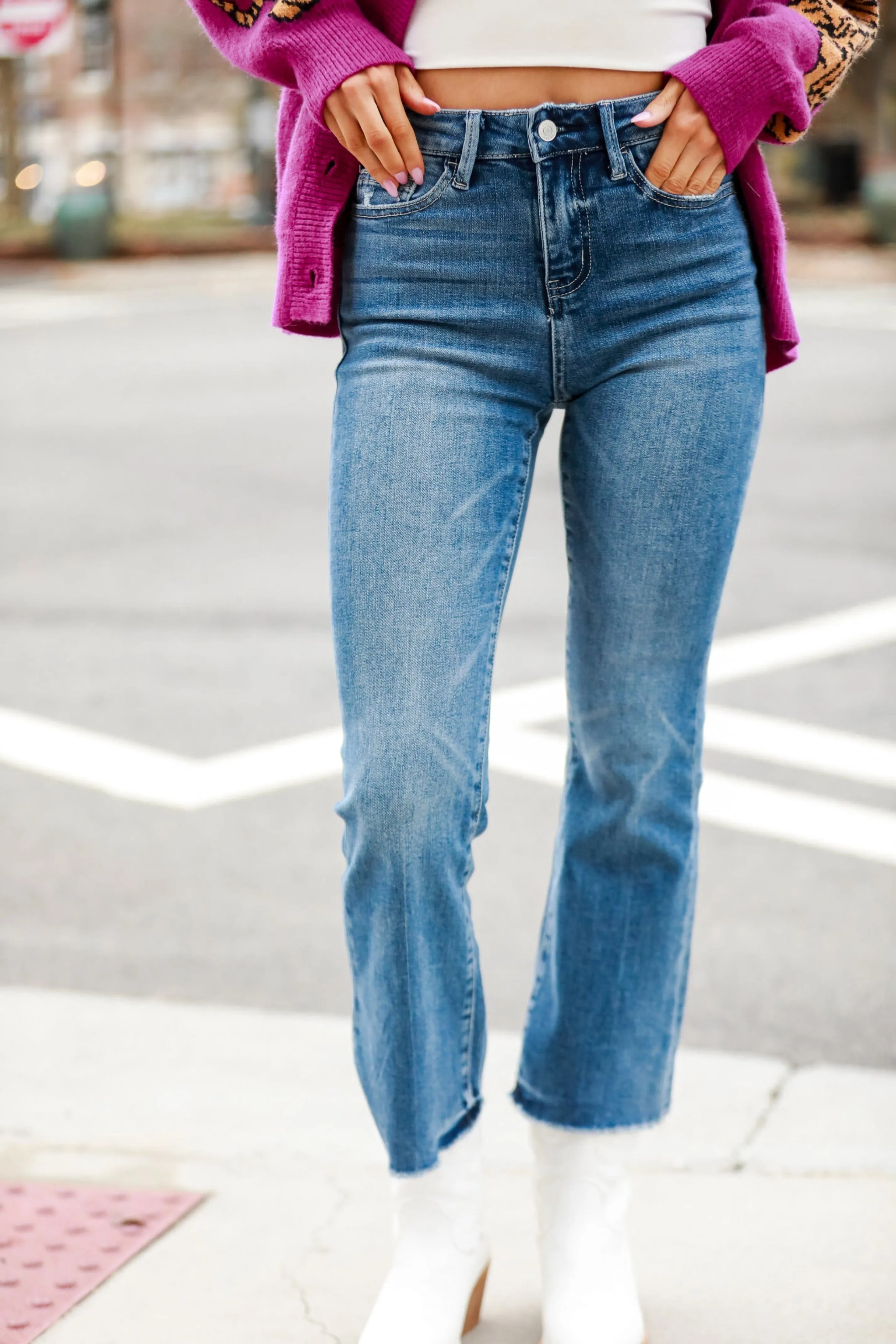 Coveted Coolness Medium Wash Flare Jeans