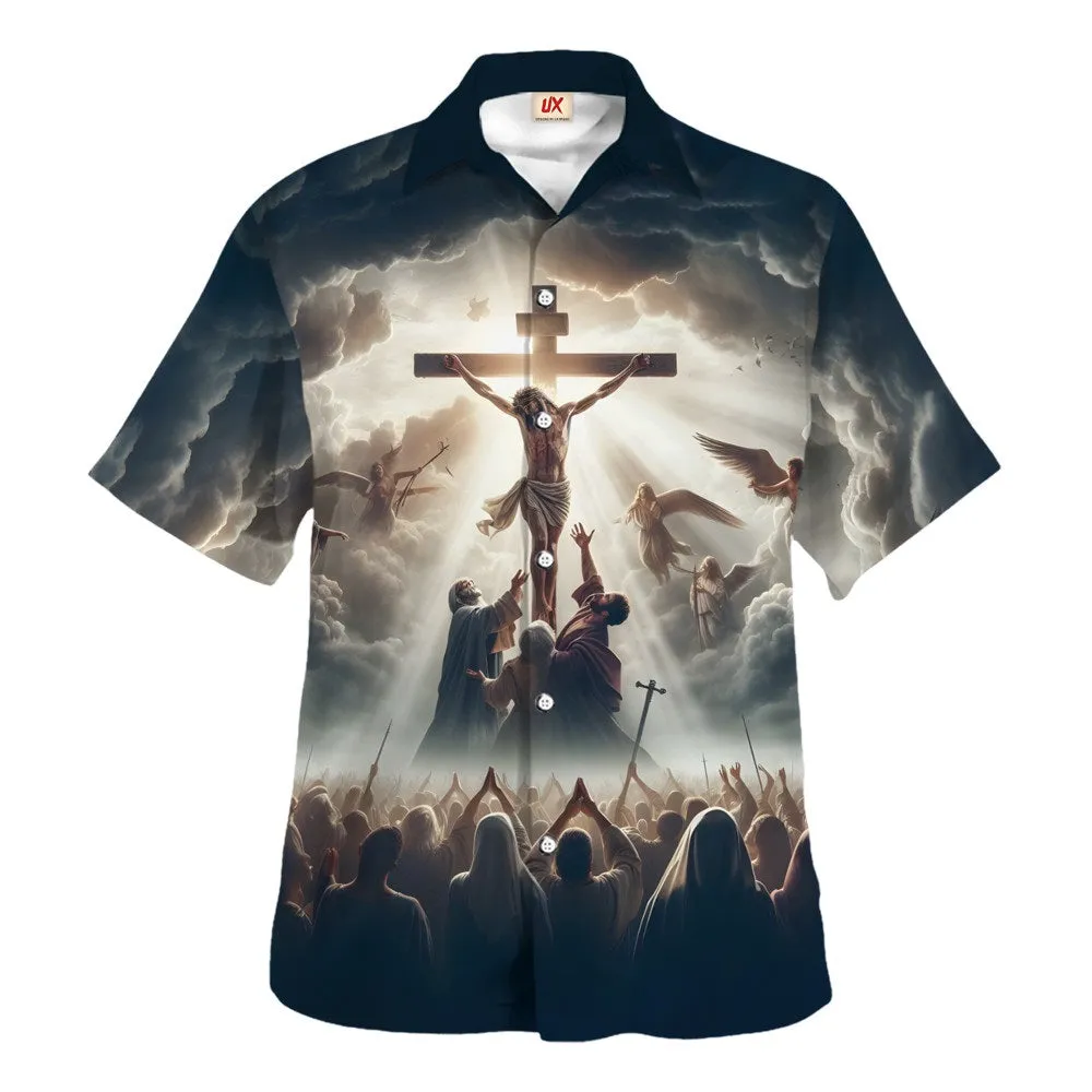 Crucifixion Of Jesus Hawaiian Shirt For Men and Women - Christian Hawaiian shirt