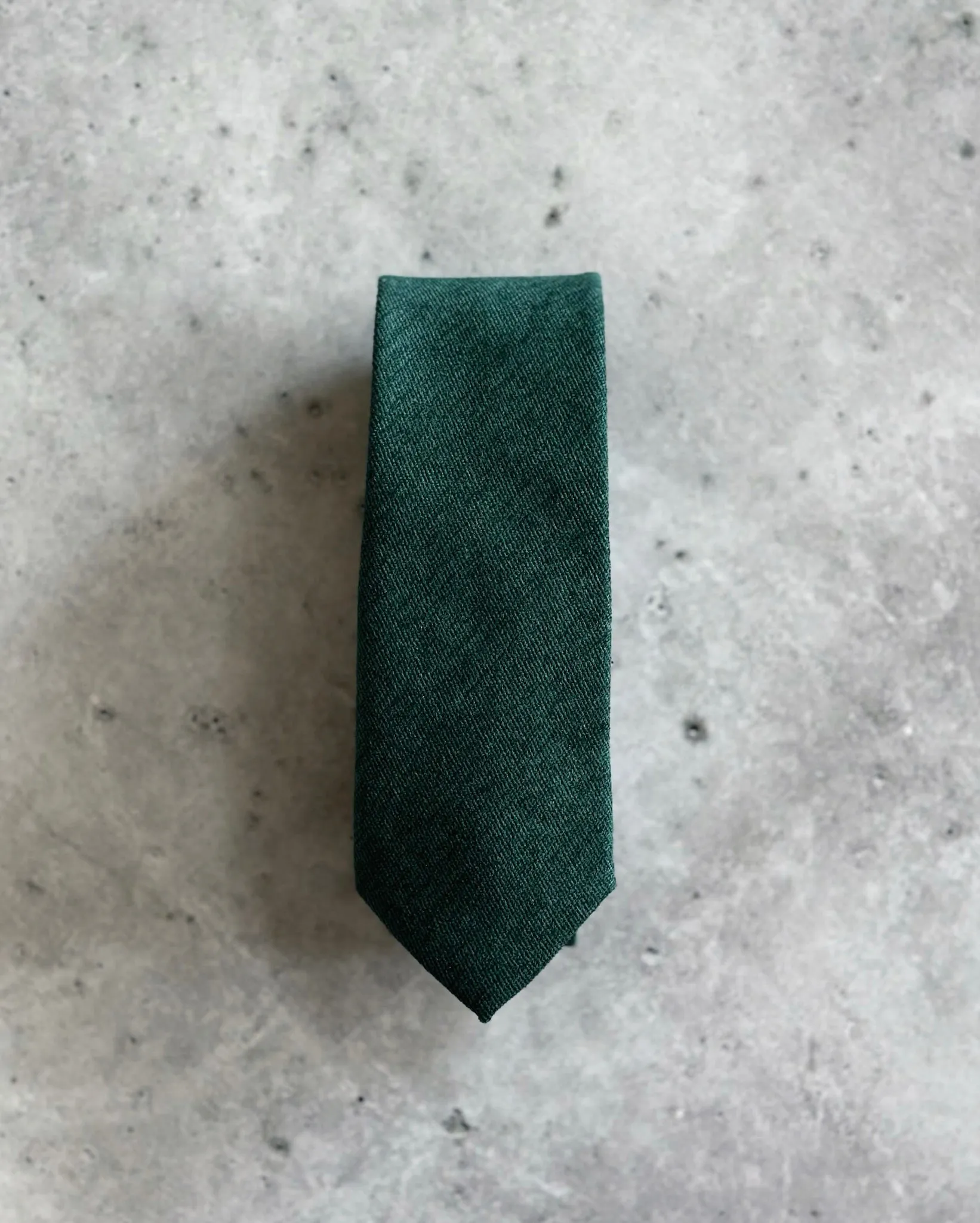 Dark Green Cotton Bow Tie