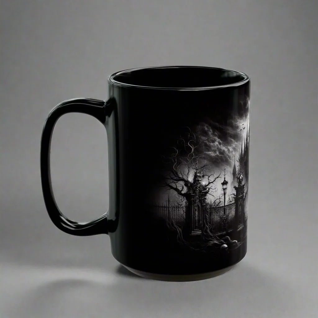 Dark Rituals Gothic Coffee Mug – Elevate Your Coffee Rituals with Dark Elegance