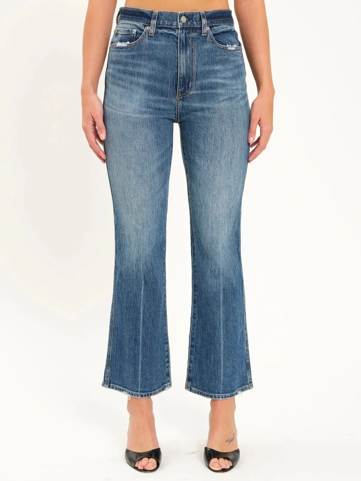 Daze Denim : Soho Ankle Flare Jean - Rush Hour