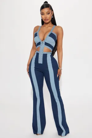 Feel Like This Denim Jumpsuit - Dark Wash