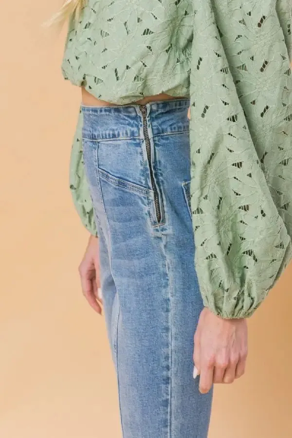 Flying Tomato Skinny Denim Pants