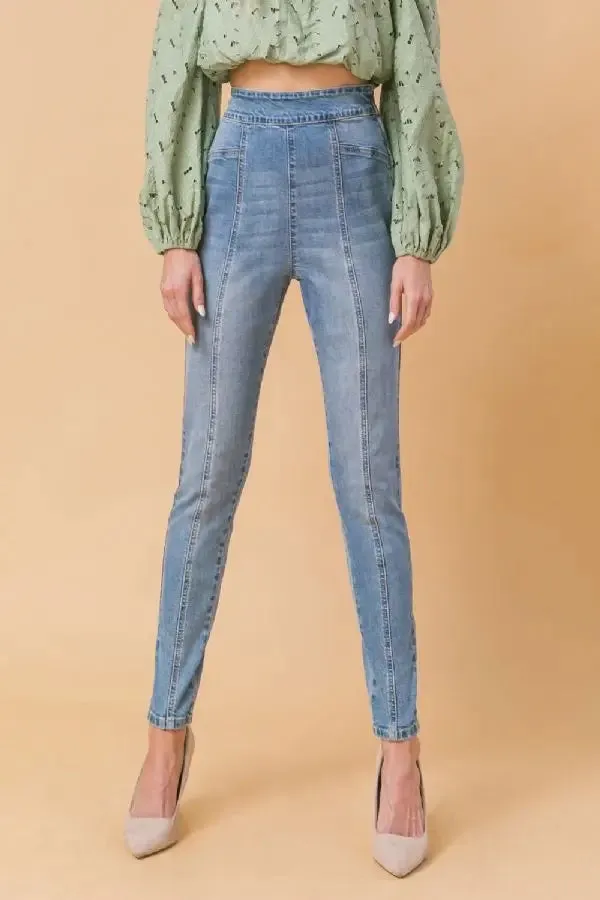 Flying Tomato Skinny Denim Pants