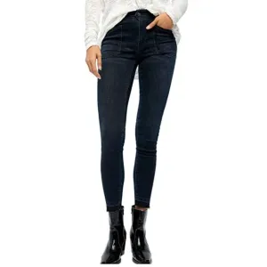 Free People Women's Mid Rise Released Hem Skinny Jeans