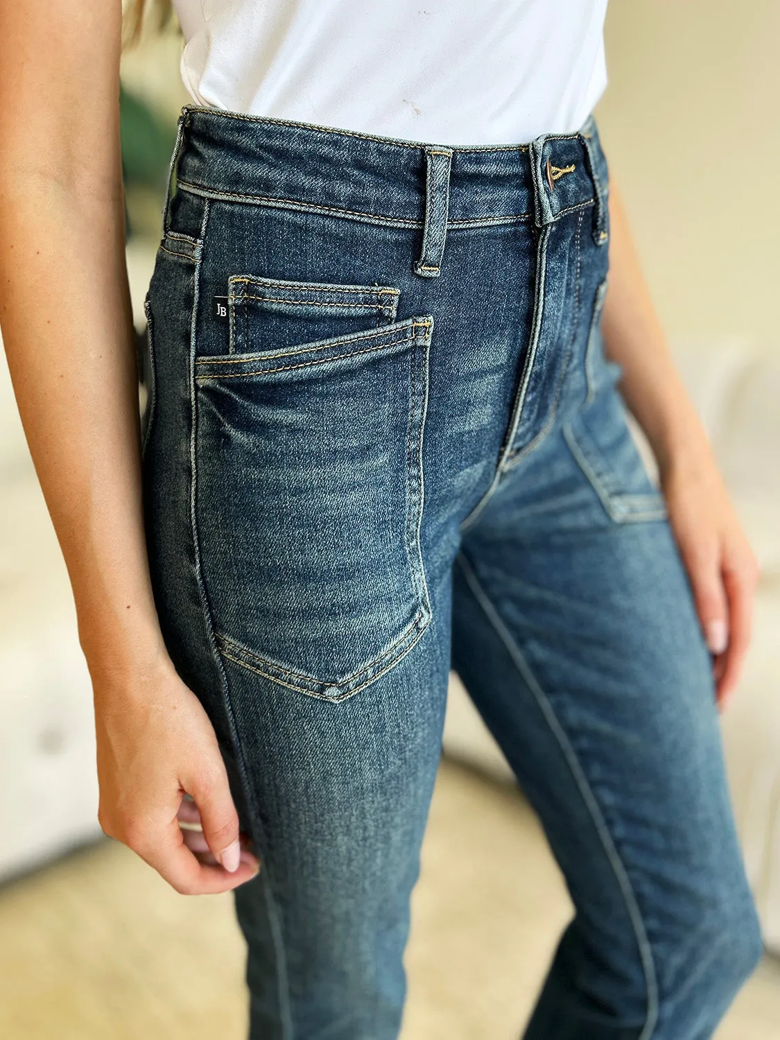 Full Size High Waist Skinny Jeans