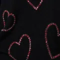 Heart Embellished Long Sleeve Jumper