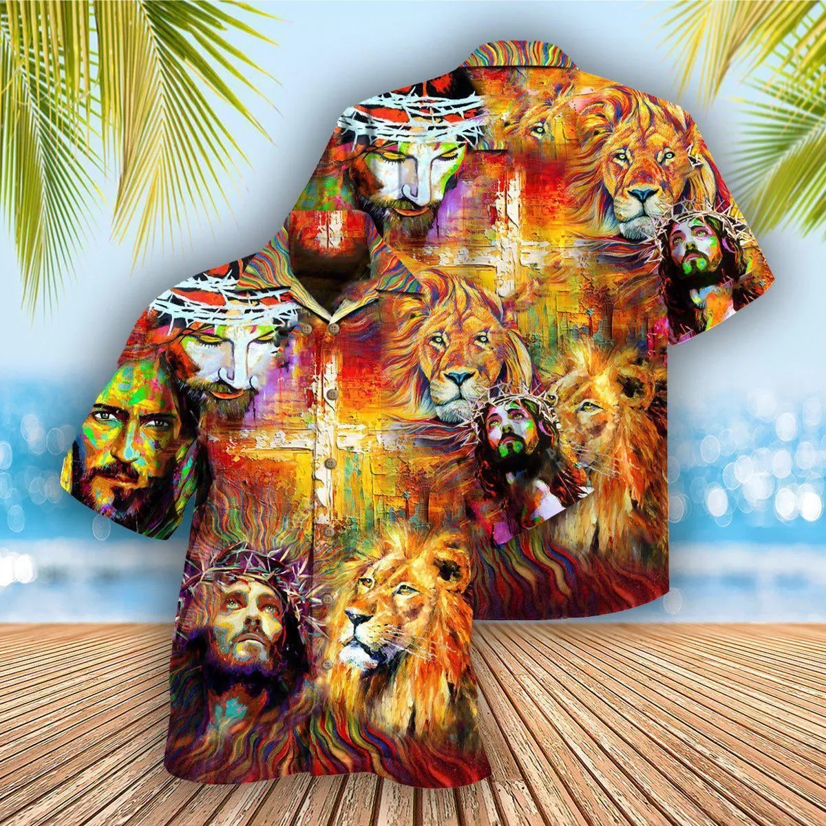 Jesus Is My King My Lord My Savior Hawaiian Shirt - Christian Hawaiian Shirts For Men & Women