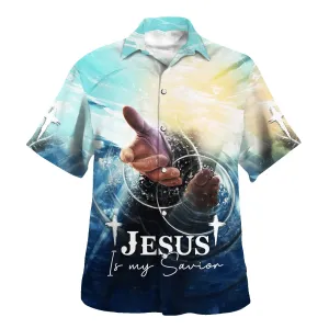 Jesus Is My Savior Hand Of God Hawaiian Shirt For Men And Women - Holy Family Hawaiian Shirt