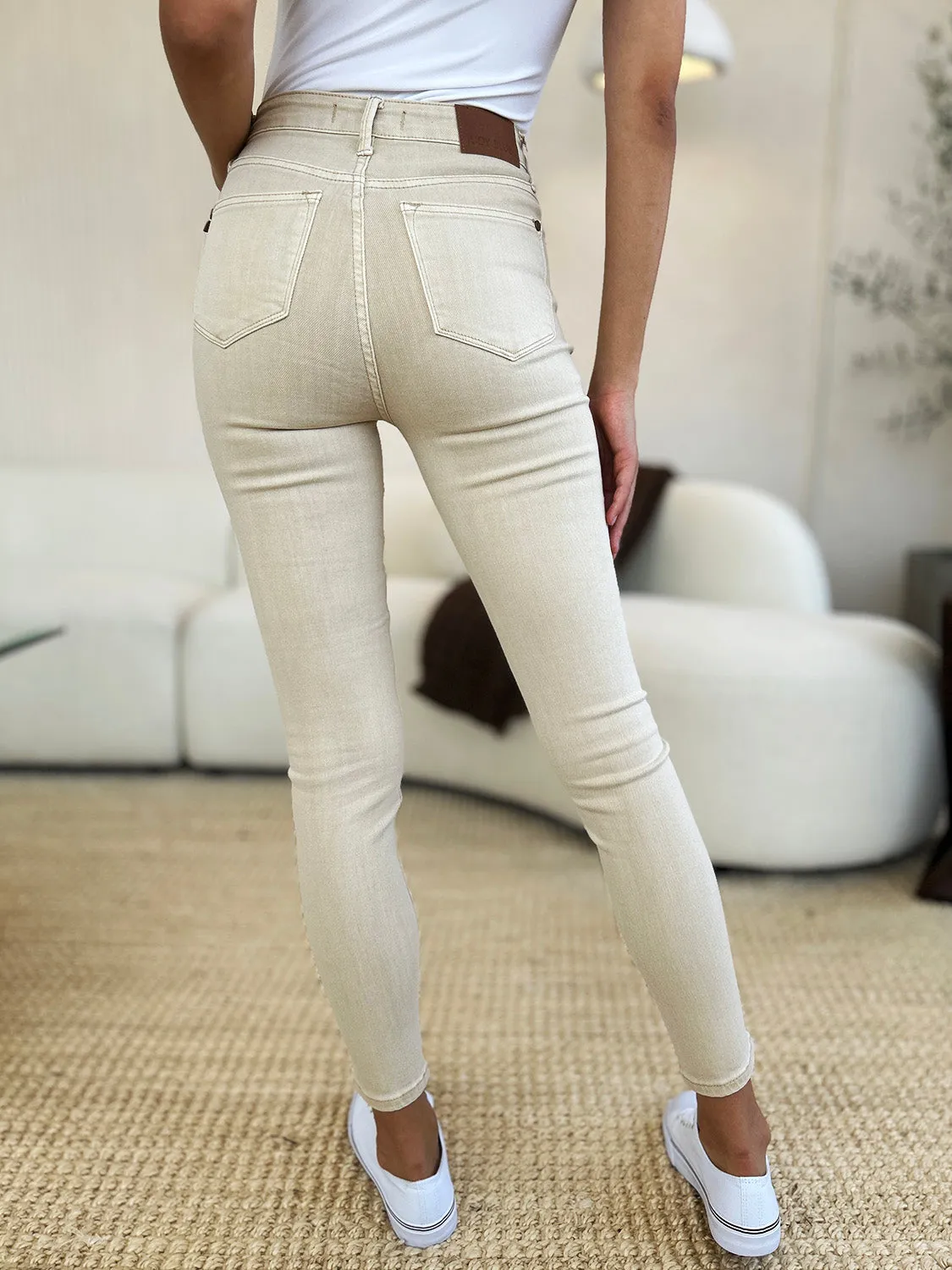 Judy Blue Garment Dyed Tummy Control Skinny Jeans [Online Exclusive]