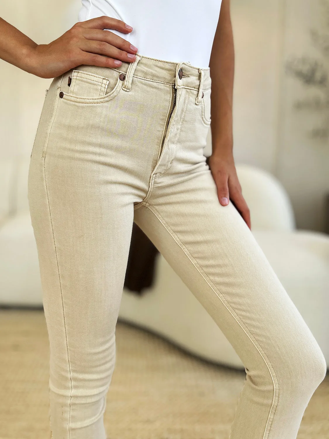 Judy Blue Garment Dyed Tummy Control Skinny Jeans [Online Exclusive]