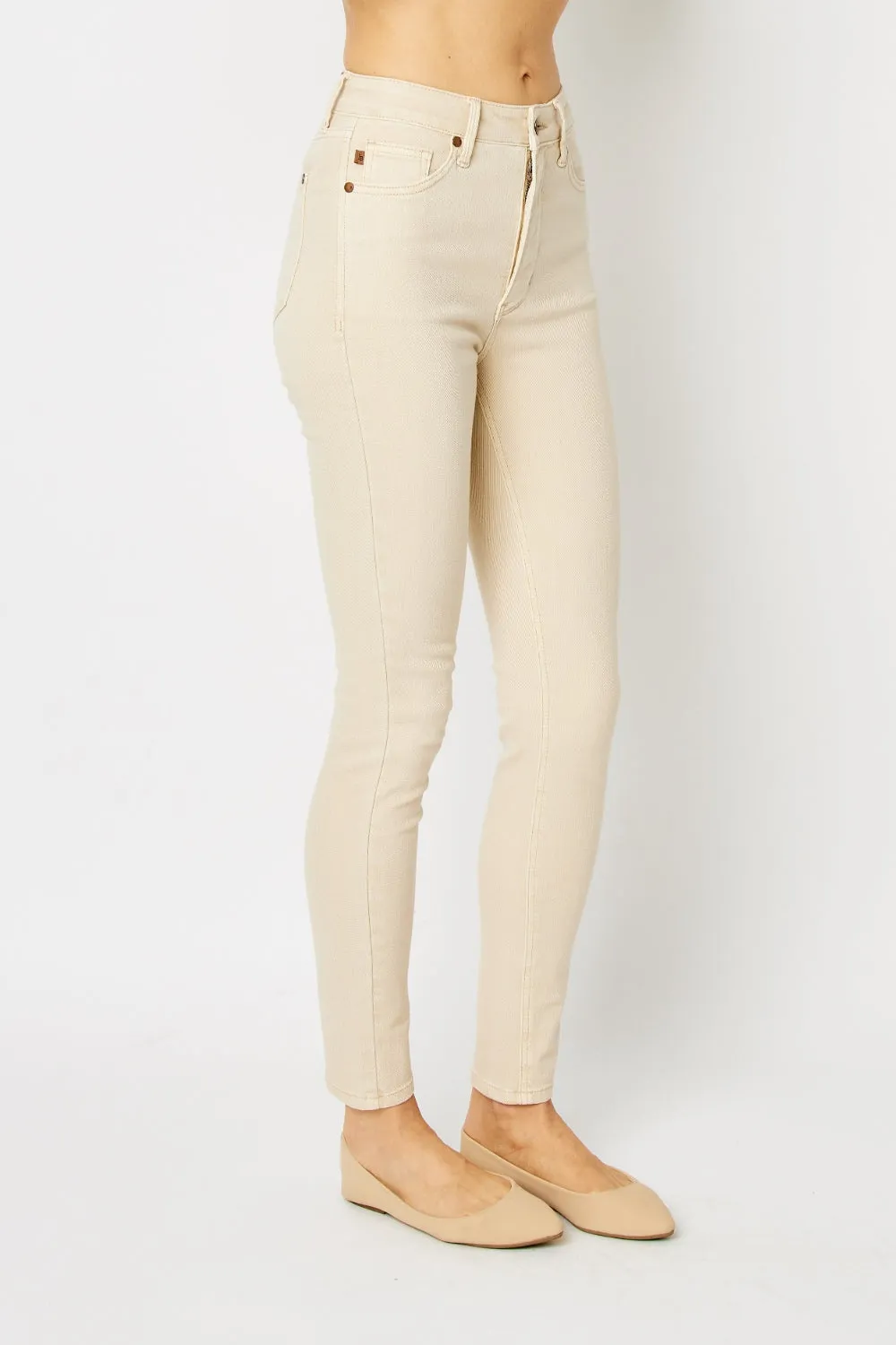 Judy Blue Tara Garment Dyed Tummy Control Skinny Jeans