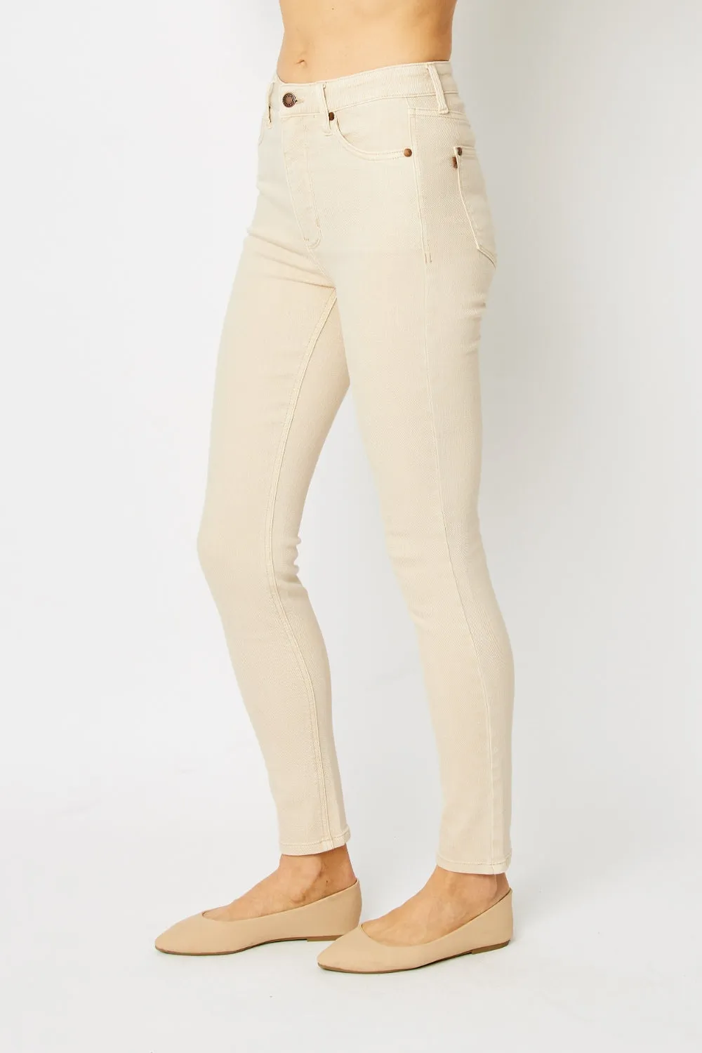 Judy Blue Tara Garment Dyed Tummy Control Skinny Jeans