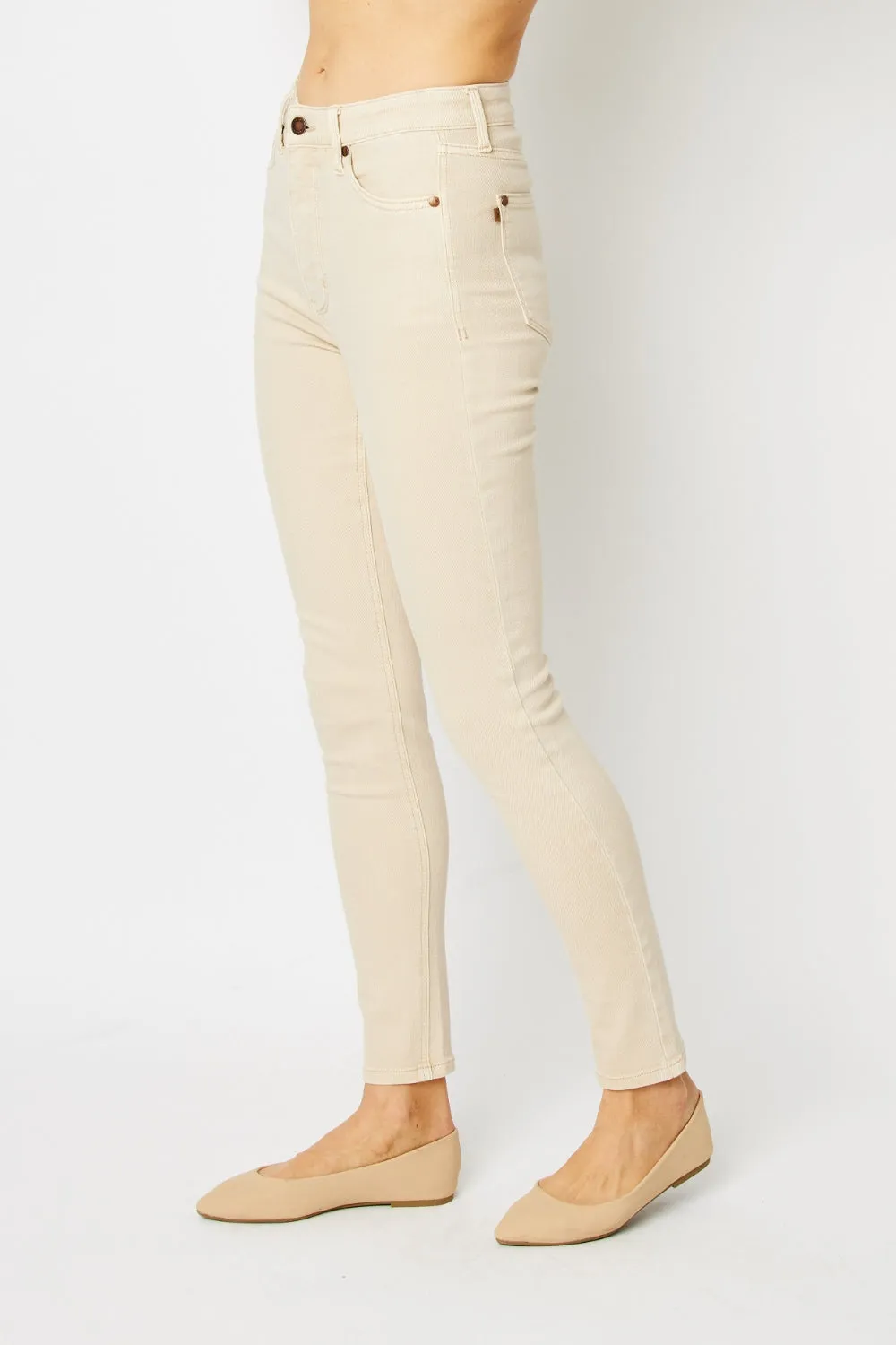 Judy Blue Tara Garment Dyed Tummy Control Skinny Jeans