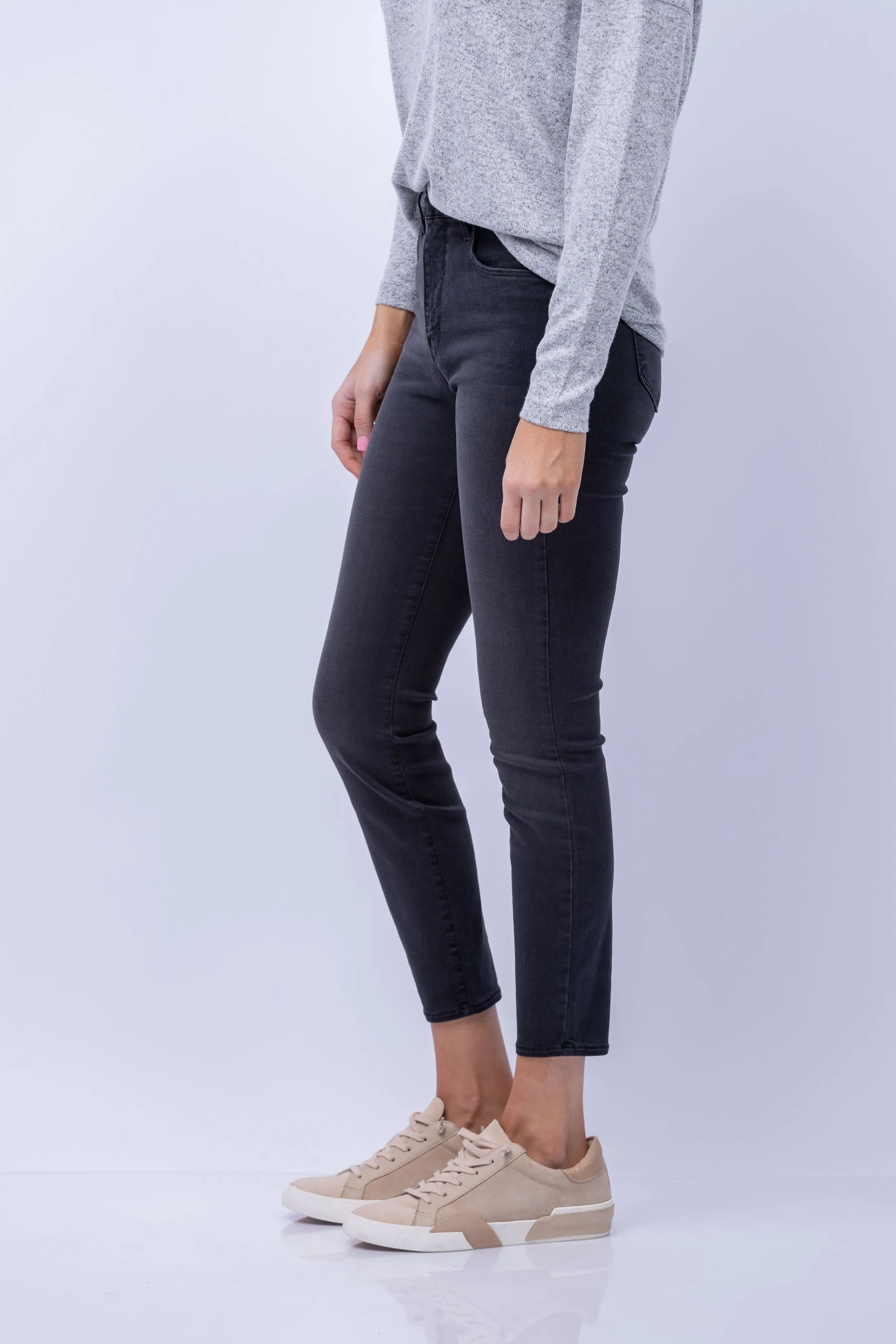 L'AGENCE Margot Skinny Jean in Dark Graphite