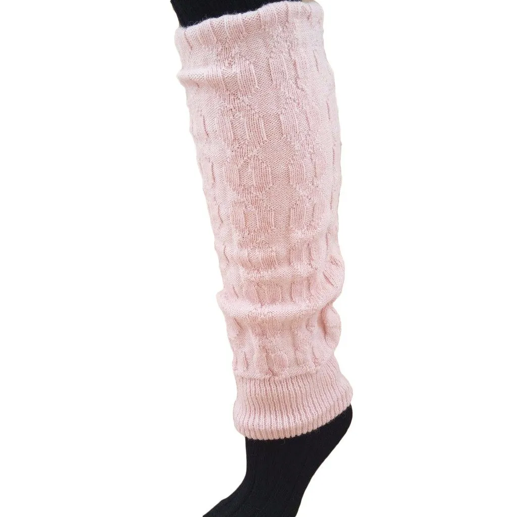 Luxuriously Cozy: Up Your Style & Warmth with Alpaca Cable Leg Warmers (One Size Fits Most)