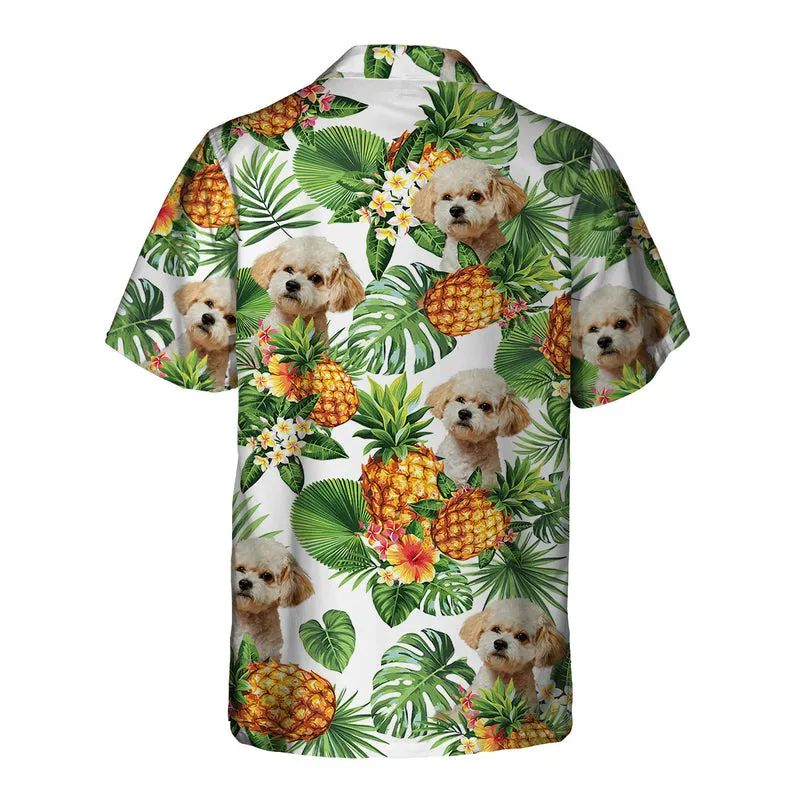 Maltipoo Tropical Pattern Hawaiian Shirt, Dog lover Hawaiian Shirt, summer gift for men and women