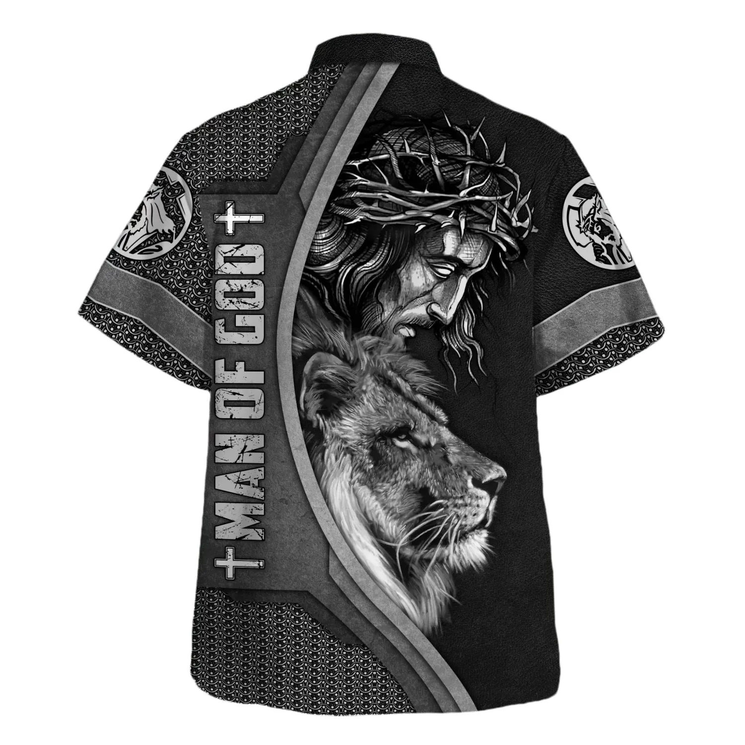 Man Of God Jesus Cross Hawaiian Shirt - Christian Hawaiian Shirt - Religious Hawaiian Shirts