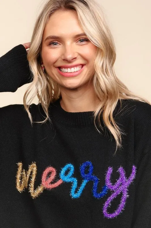 Merry Metallic Sweater Tops - 2 Colors!