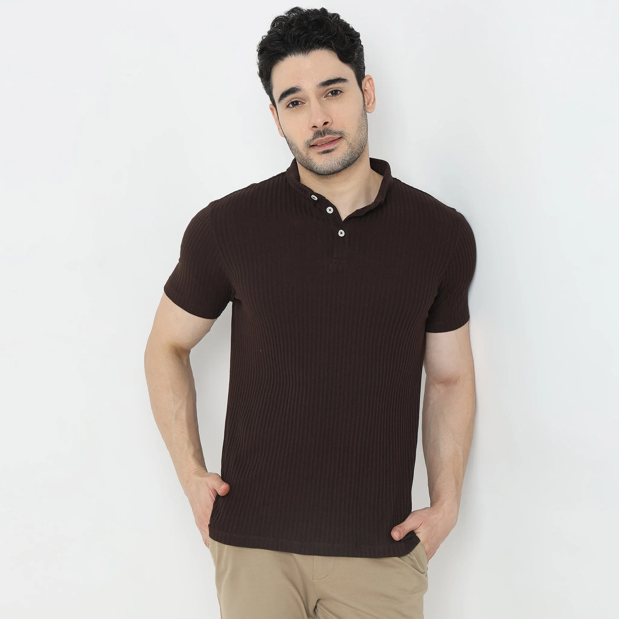 Modern Explorer Bengal Ribs - Regular Fit Polo T-Shirt