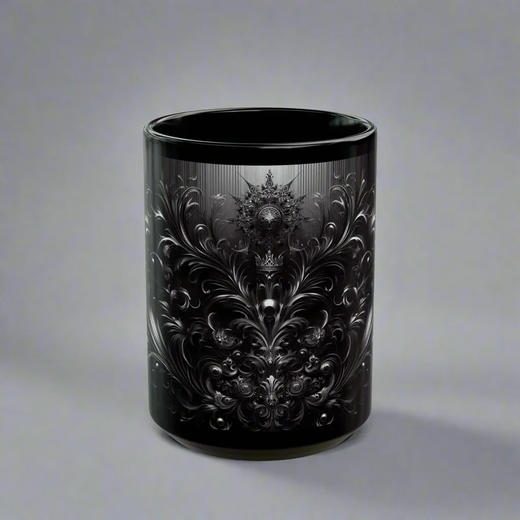 Moonlit Darkness Gothic Coffee Mug – Illuminate Every Sip with Dark Elegance