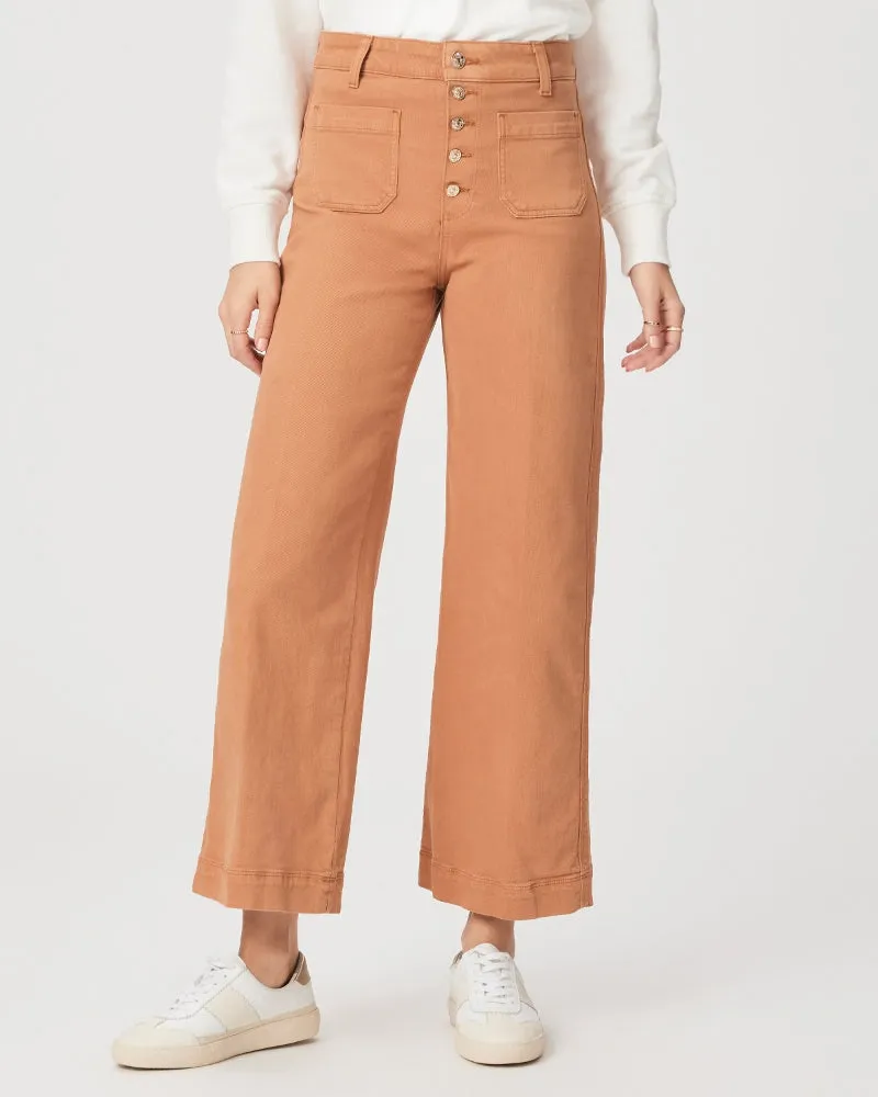 Paige Anessa Patch Pockets Pants in Vintage Golden Sun