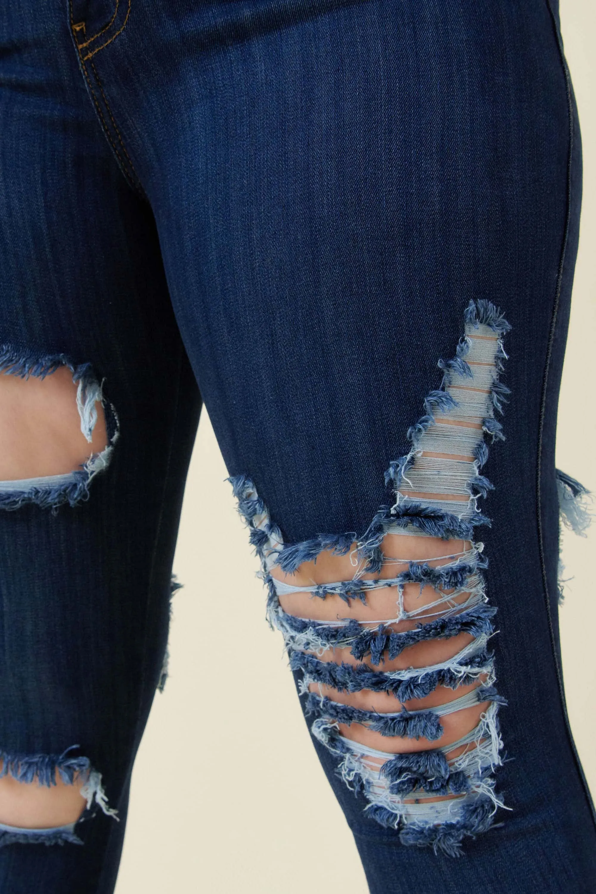 PLUS Klaudia Distressed Jeans