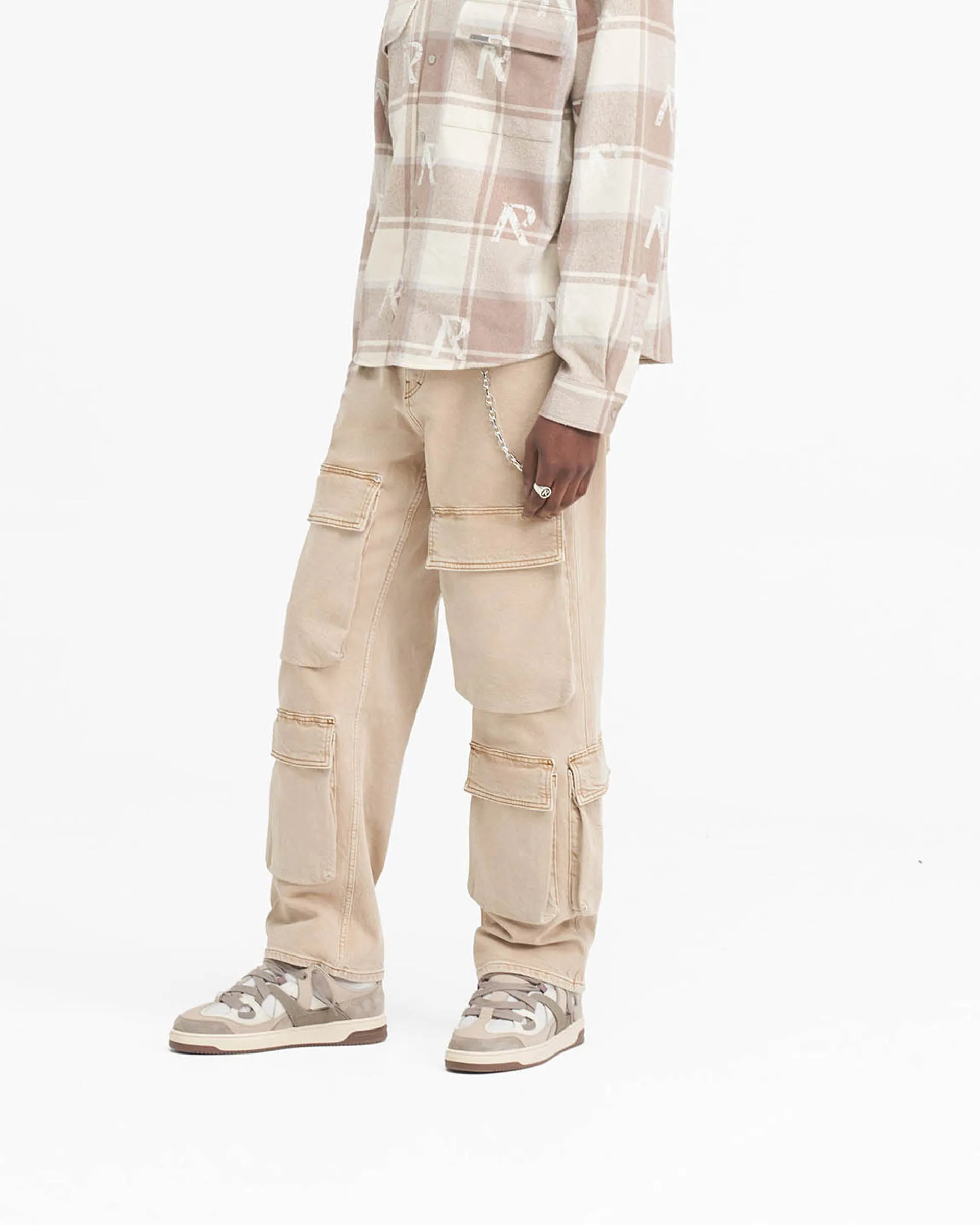 R3Ca Cargo Denim - Dirt Cashmere