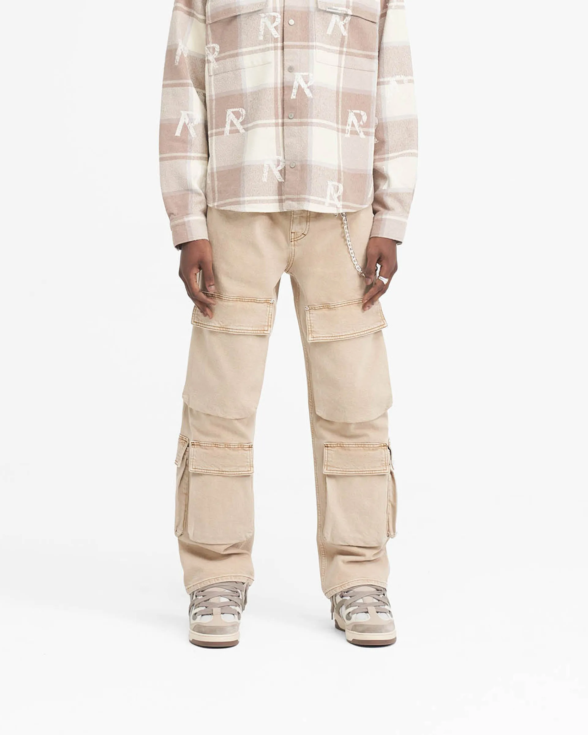 R3Ca Cargo Denim - Dirt Cashmere