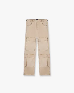 R3Ca Cargo Denim - Dirt Cashmere