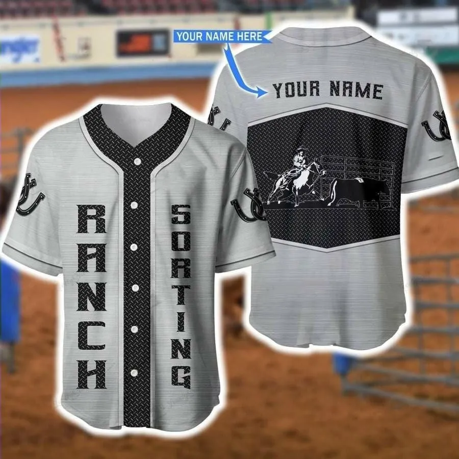 Ranch Sorting Metal Personalized Baseball Jersey, American Star Ranch Sorting Shirt