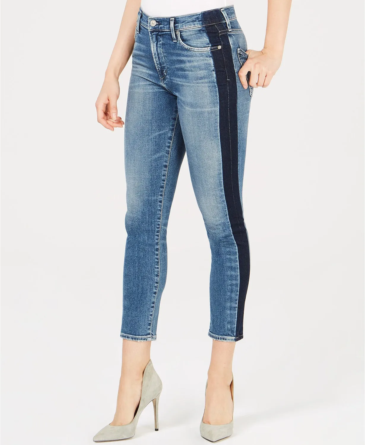 Rocket Top High Rise Skinny Illusion Jeans